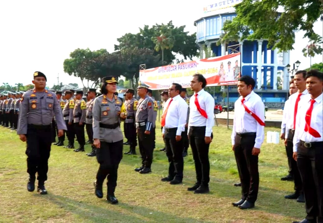 Apel Gelar Pasukan Operasi Mantap Brata Candi 2023 2024 Polres Magelang