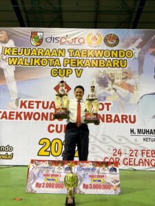 Andalan Taekwondo Raih Juara Umum 1 Festival Kejuaraan Walikota Pekanbaru CUP V Tahun 2022