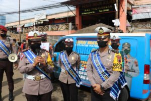 Satlantas Polres Pekalongan Buka Layanan Mobil Gerai Vaksin Keliling