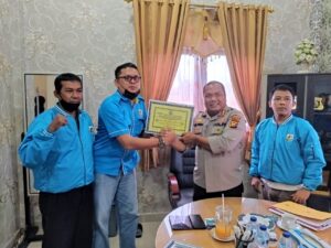 Disambut Kadispora Riau, Rombongan KNPI Pertegas Sikap Kepemudaan