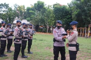 Satbrimob Polda Banten Laksanakan Latihan PBB Bersenjata