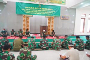 Sambut Bulan Suci Ramadhan 1443 H / 2022 M, Korem 064/MY Doa Bersama