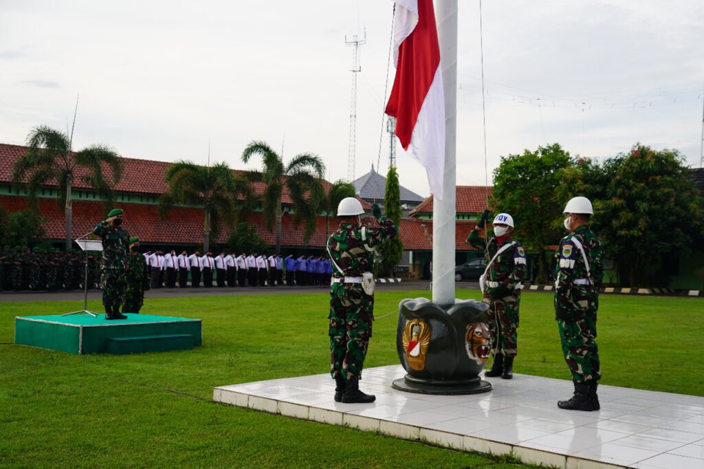 Korem 064/MY Laksanakan Upacara 17 an Bulan Mei 2022