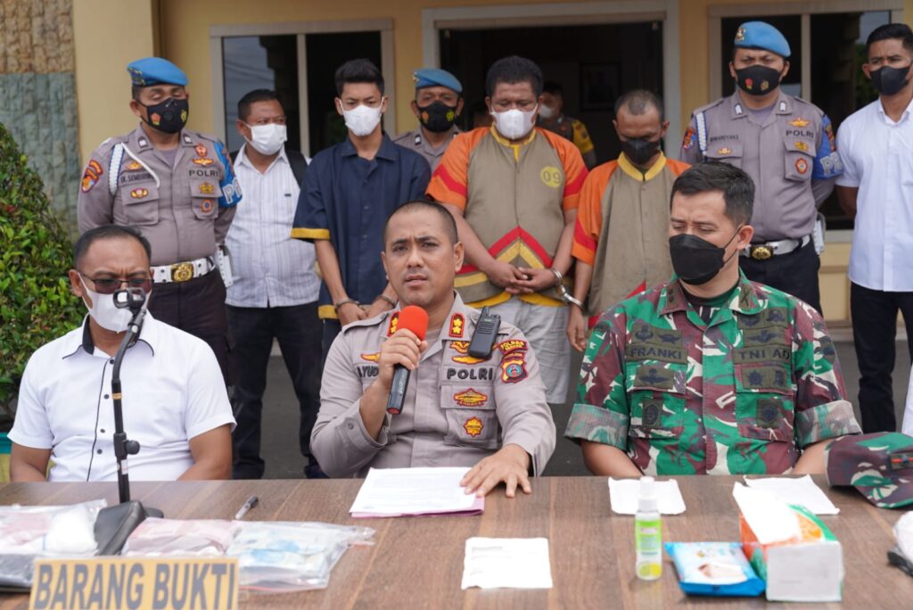 Kapolres Asahan Paparkan Kasus 1 Kg Sabu dan 280 Butir Pil Ekstasi