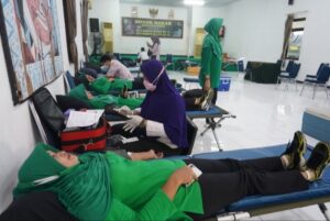 Korem 064/MY Gelar Donor Darah Siliwangi Peduli dalam Rangka HUT Kodam III/Siliwangi dan HUT Korem 064/MY