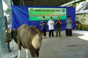 Idul Adha 1443 H/2022 M, Korem 064/MY Tumbuhkan Kepedulian Sosial