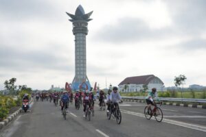 Sinerginya Tiga Pilar Banyumas Gowes Bareng