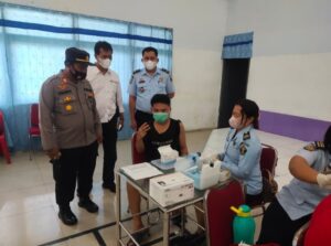 Wajibkan Booster Bagi Pengunjung Tatap Muka, Rutan 1 Medan Kanwil Kumham Sumut Sediakan Gerai Vaksin