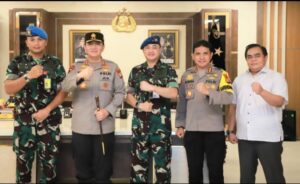 Terima Kunjungan Danlanud RSN Pekanbaru, Kapolda Riau Irjen Iqbal : Yakin, Sinergitas TNI Polri Semakin Solid