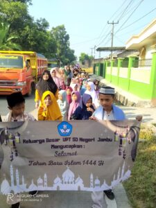 SDN Jambu, Kecamatan Tunjung Teja gelar Peringatan Tahun Baru Islam 1 Muharram 1444 H Dengan Meriah