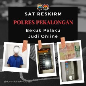 Sat Reskrim Polres Pekalongan Bekuk Pelaku Judi Online