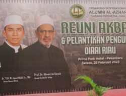Hadiri Reuni Akbar dan Pelantikan Pengurus OIAAI Riau, Ini Kata Dr H Kamsol PJ Bupati Kampar