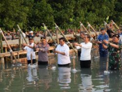 Tanam Mangrove Secara Serentak, Mabes TNI Raih Rekor Muri