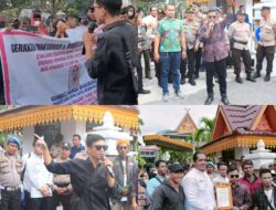 Puluhan Massa Aksi GAWAT Minta PJ Wako Evaluasi Sekwan, Hambali Manurung