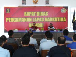 Kalapas Narkotika Rumbai Pimpin Rapat Dinas Pengamanan