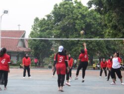 Semarak Porseni 2023, Lapas Kelas II Tangerang Gelar Pertandingan Volly Antar Pegawai dan WBP