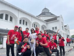 HUT Kemenkumham, Lapas Binjai Ikuti Jalan Sehat Bersama Kanwil Kusuma