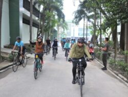 Gowes Bareng Bersama Danrem 031/Wira Bima