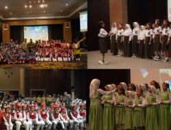 Keseruan Lomba Paduan Suara Tingkat SD dan SMP di Gedung Manunggal Tridaya Cakti, Pussenkav