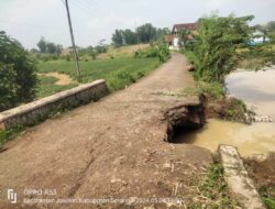 Pemkab Serang Tolong Perbaiki Jembatan Penghubung Desa Cemplang dan Desa Bojot Yang Hancur