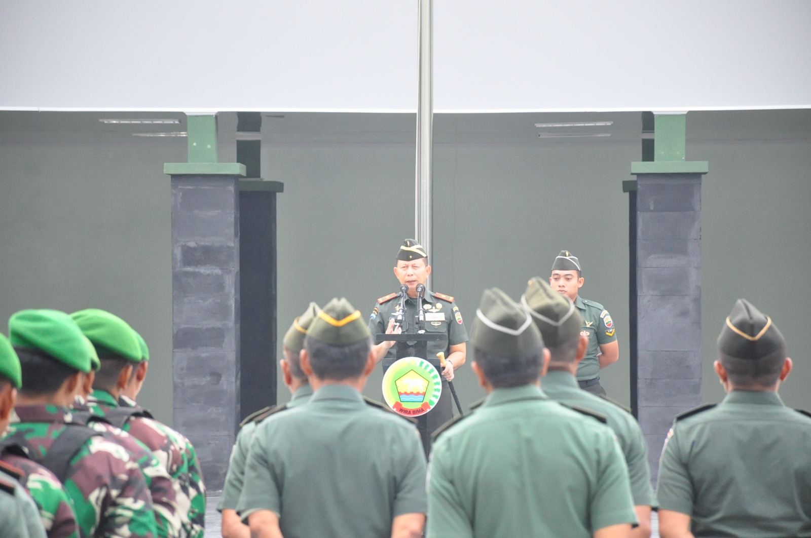 Jam Komandan, Danrem 031/Wira Bima Tatap Muka Bersama Prajurit dan PNS Jajaran