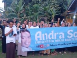 Relawan Terus Deklarasikan Seorang Anak Kampung Andra Soni Gubernur Banten