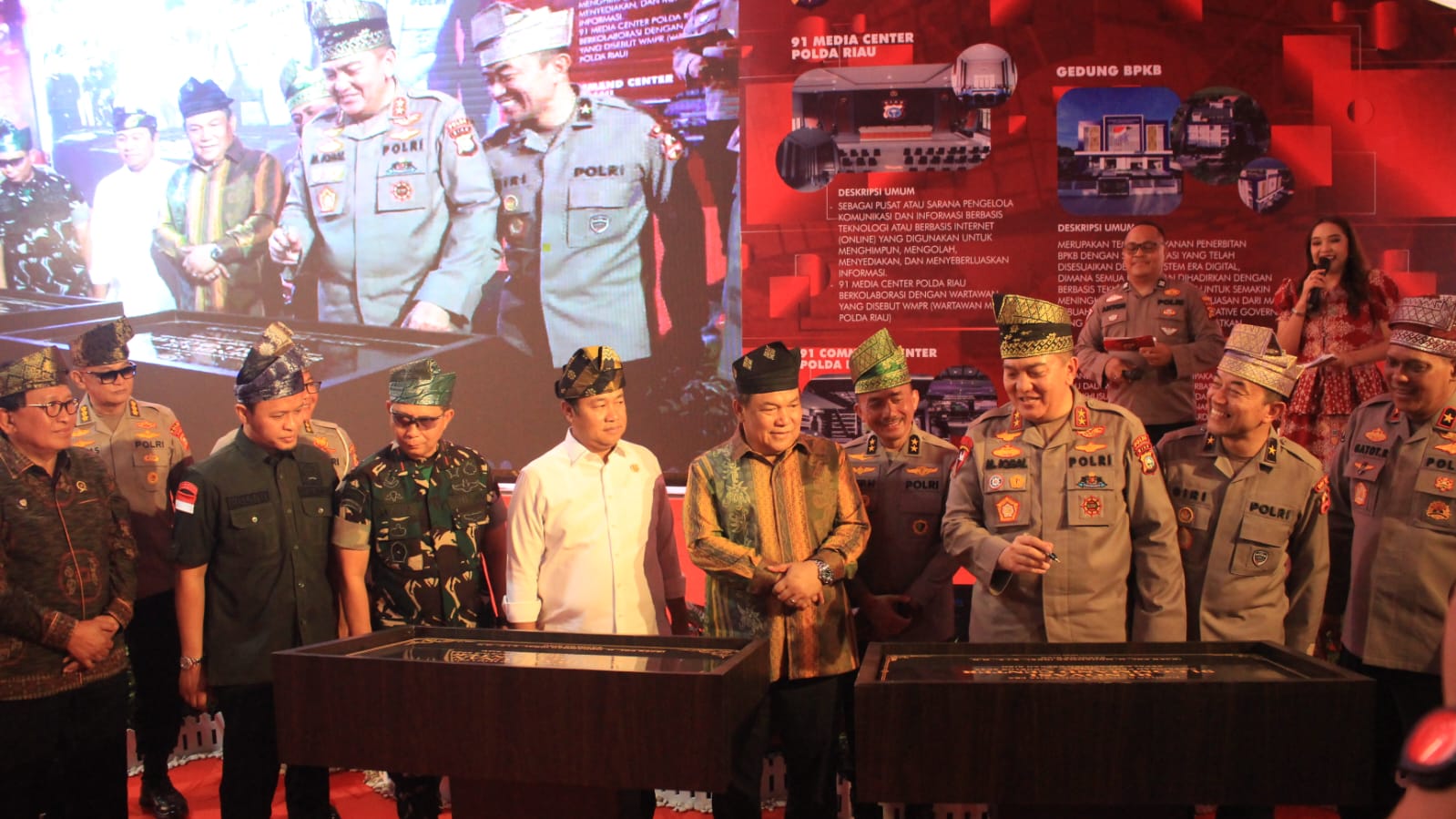 Danrem 031/WB Hadiri Ground Breaking Pembangunan Gedung BPKB, Rumah Sakit Bhayangkara Presisi