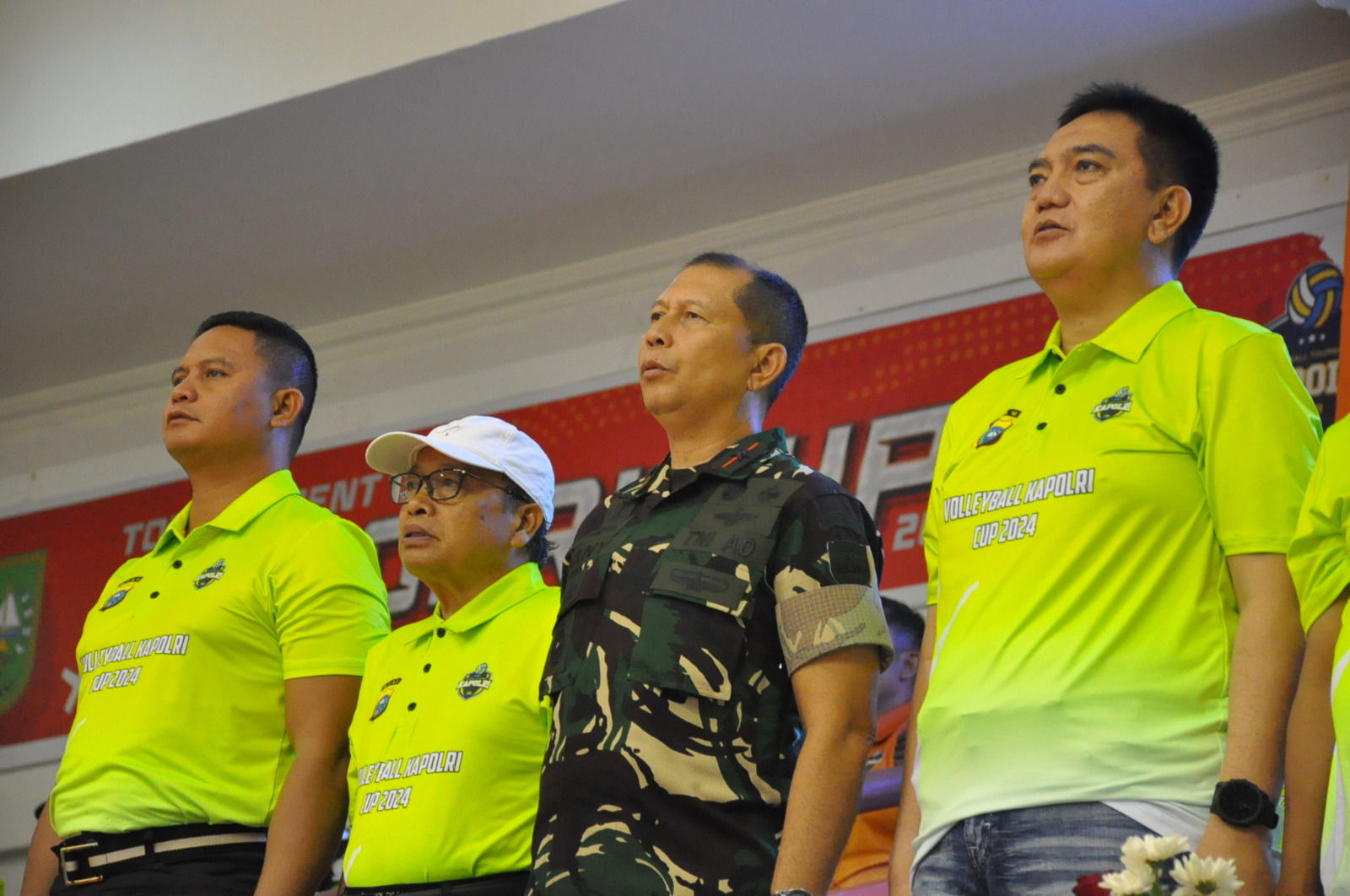 Danrem 031/WB Hadiri Pembukaan Turnamen Bola Voli Kapolri Cup 2024