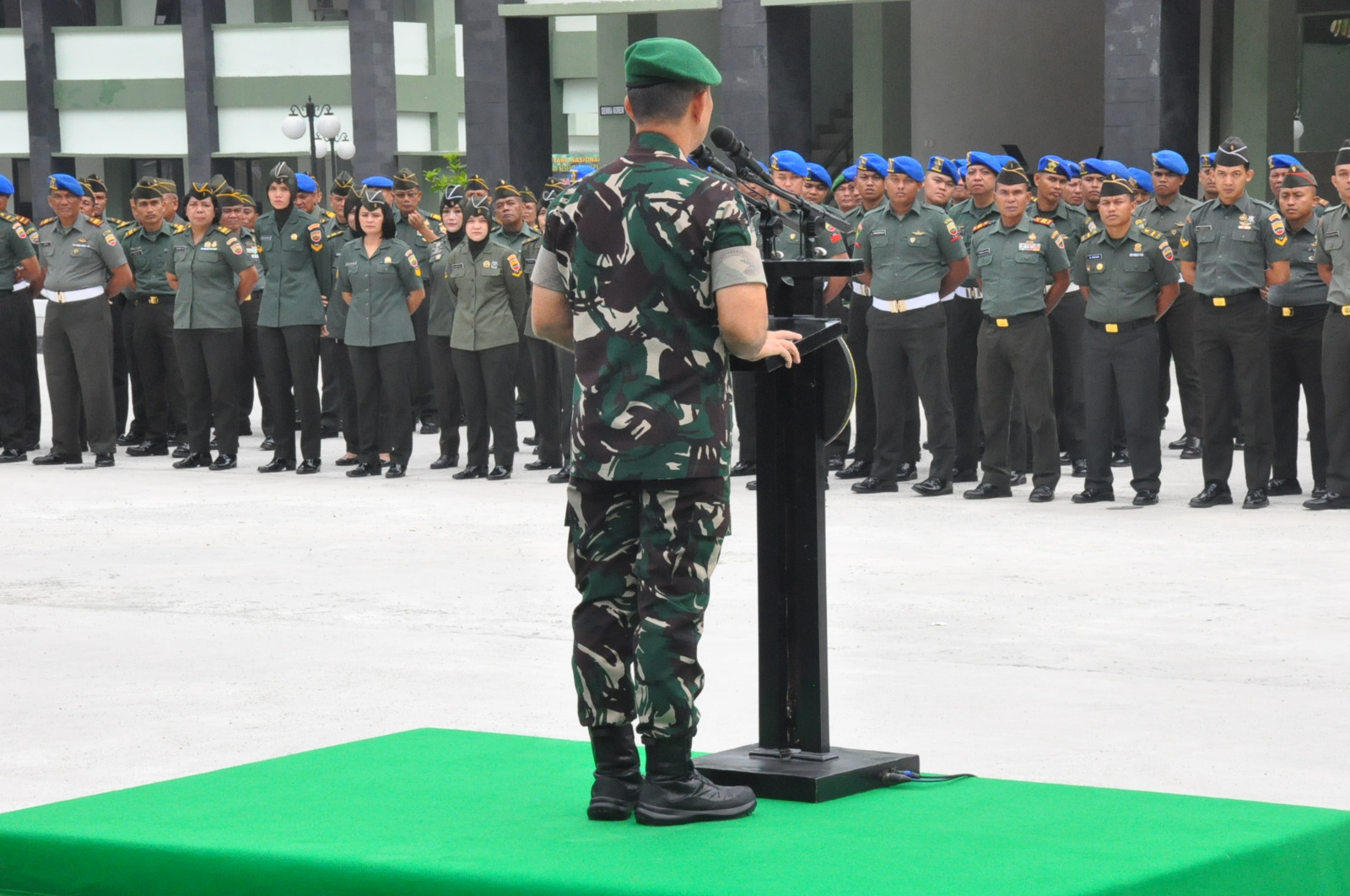 Brigjen TNI Dany Rakca Berikan Apresiasi Kepada Seluruh Prajurit Atas Suksesnya Kunjungan KASAD