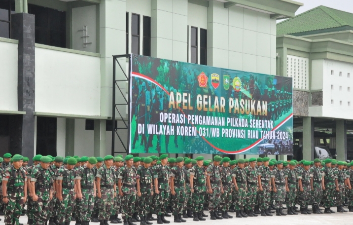Brigjen TNI Dany Rakca Pimpin Apel Pasukan Kesiapan Pengamanan Pilkada Serentak Tahun 2024