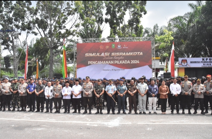 Hadiri Simulasi Sispamkota Operasi Praja Lancang Kuning 2024, Begini Pesan Brigjen TNI Dany Rakca