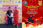 Akbar Ridho Hartono Terima Penghargaan Khusus dari KENKI Zhanshu Wushu Kung Fu