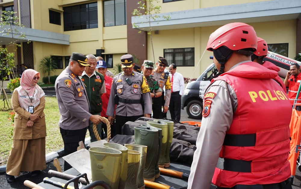 Polres Magelang Kota Siagakan 396 Personel Penanggulangan Bencana