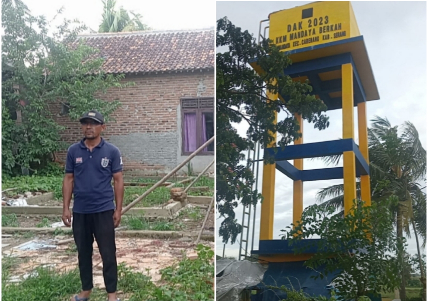 Nah Begitu Dong Gerak Cepat, Pemerintah Kabupaten Serang Segera Tindak lanjut Adanya Warga Yang Tinggal di Kolong Penampungan Air di Desa Mandaya