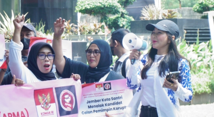 Usai Dilantik dan Diambil Sumpah, KPK Baru Didesak Aliansi Pemuda Mandiri Tuntaskan Kasus Dana Hibah DPRD Jatim 