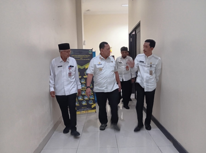 Pj Gubernur A Damenta Sidak Kantor Setda Provinsi Banten