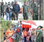 Danrem 031/WB Tinjau Langsung Warga Terdampak Banjir dan Berikan Bantuan Sembako