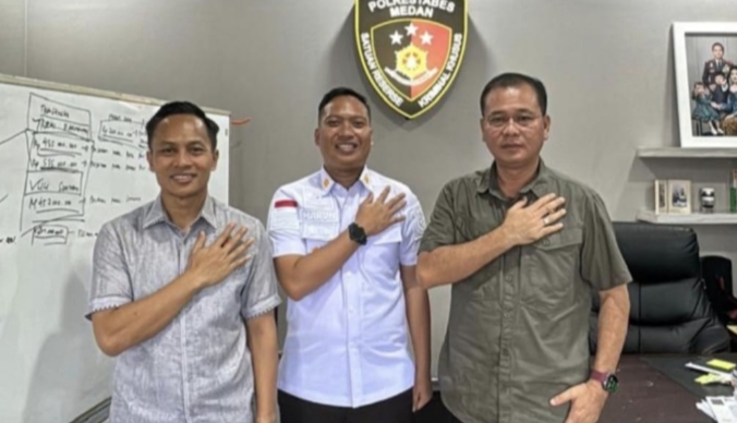 Ka.Kpr Rutan Kelas I Medan Audiensi Dengan APH Pilsek Helvetia