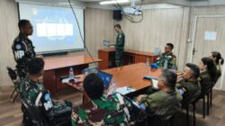 Peran Penting Sempu XXV-Q Berikan Materi Tentang Road Safety Awereness (RTA) Kepada Spain Military Police Detachment (SMPD)