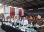 50 Kg Sabu dan 78 Ribu Ekstasi, 5 Tersangka Jaringan Lintas Daerah Berhasil Diratakan di Wilkum Polrestabes Medan