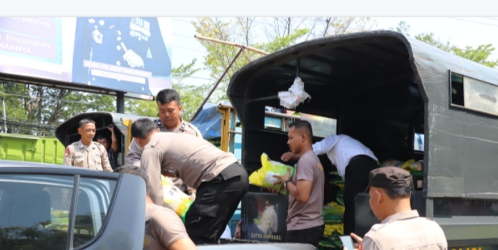 Polres Kendal Gelar Gerakan Pangan Murah, Stabilkan Harga Beras untuk Warga