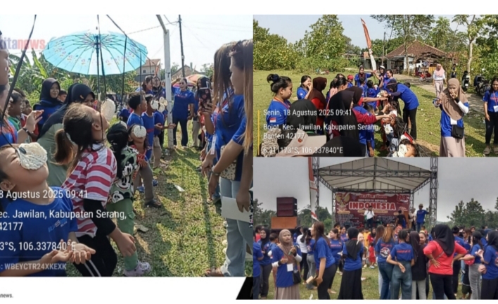 Keseruan HUT RI ke 80 di Kampung Pasir Sempur Diinisiasi Emak-emak