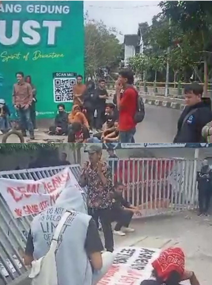 Mahasiswa UST Gelar Aksi Damai, Tuntut Pertanggungjawaban Rektor Usai Pernyataan Kontroversial