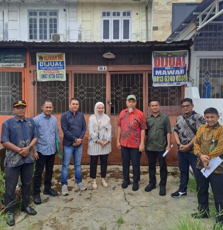 PN Medan Lakukan Constatering Terhadap Objek Eksekusi Tanah dan Ruko di Jalan Jemadi