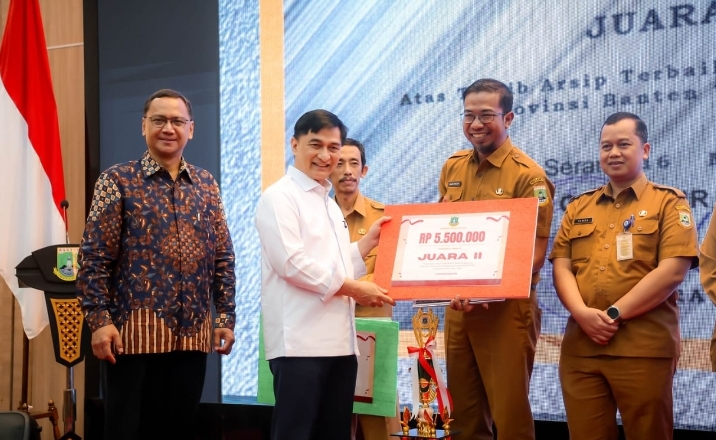 Penghargaan Kearsipan, Wagub Banten A Dimyati Natakusumah: Arsip Penting Untuk Dikelola Dengan Baik