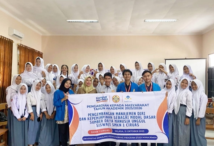 Mahasiswa Universitas Pamulang Gelar PKM di SMK Negeri 1 Ciruas