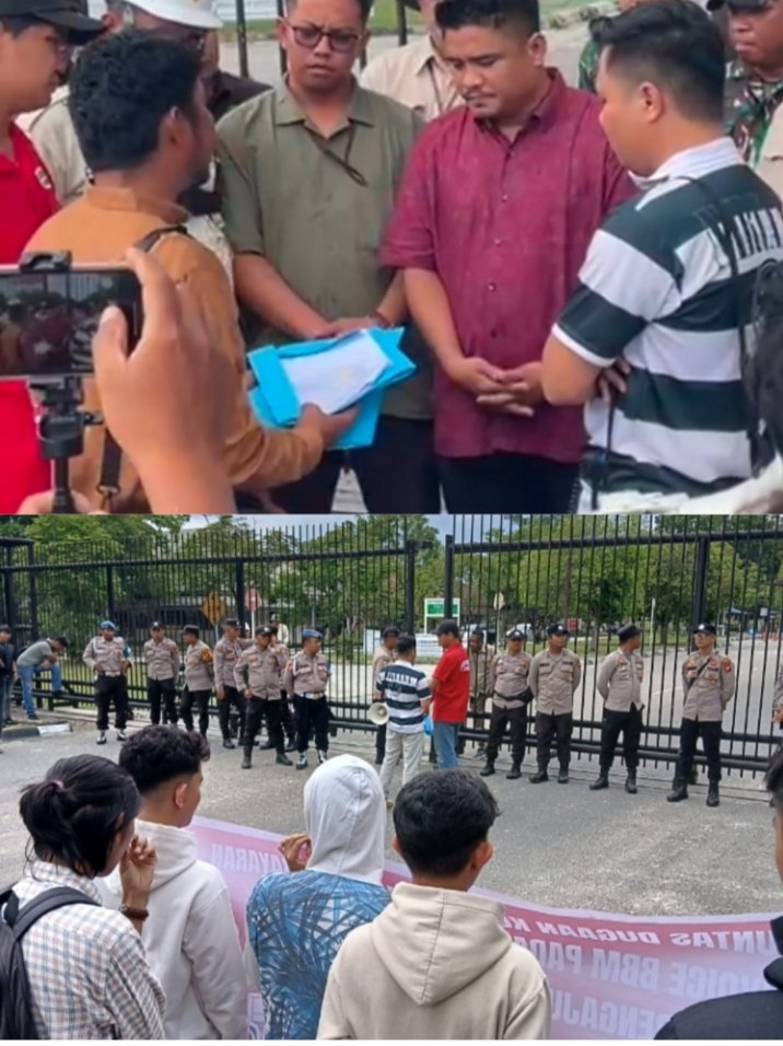 Aksi Unjuk Rasa Desak PHR Putus Kontrak Vendor Terduga Penyalahguna BBM Subsidi