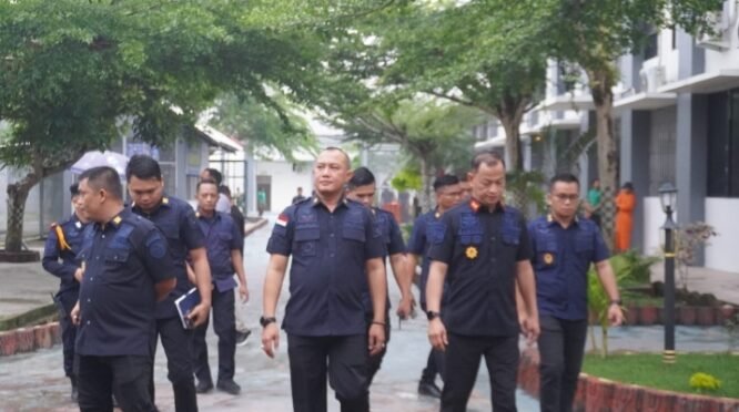 Sesi Peninjauan Kakanwil Sumut di Lapas Kelas II A, Sabtu (18/7/2026).(dok)