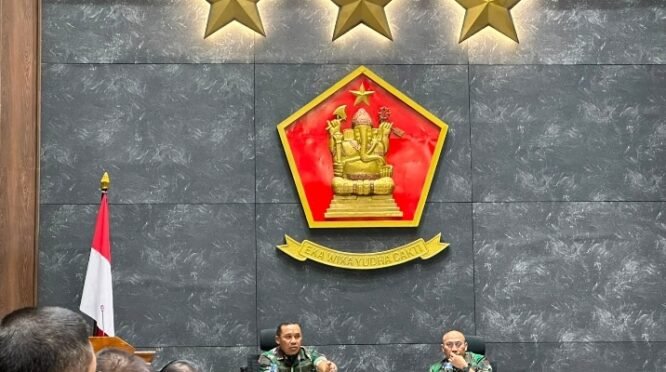 Mayjen TNI Dr. Agus Hadi Waluyo, S.AP., M.M., CHRMP, menghadiri Forum Evaluasi Organisasi (Forev Orgas) Batalyon Komposit Masa Uji Coba Program Kerja Tahun Anggaran 2026.(dok)